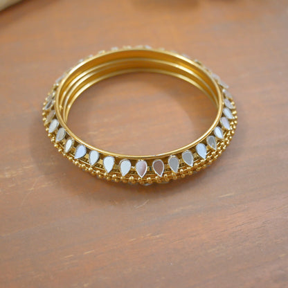 Antique Mirror Gokru Bangles for Her