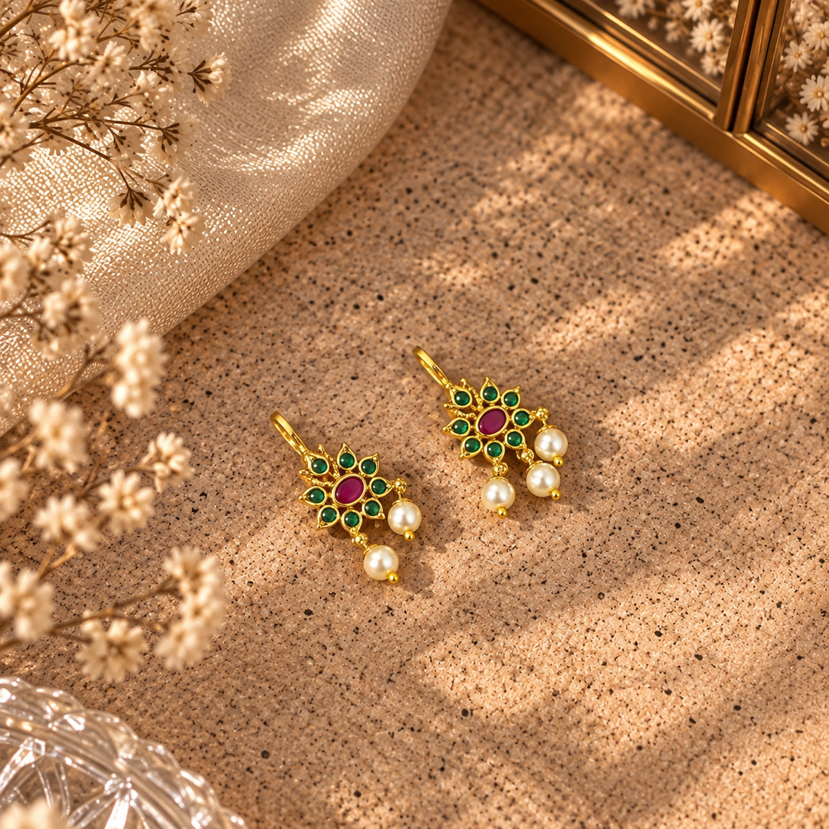 Traditional Dainty Bugadi Earrings for Her