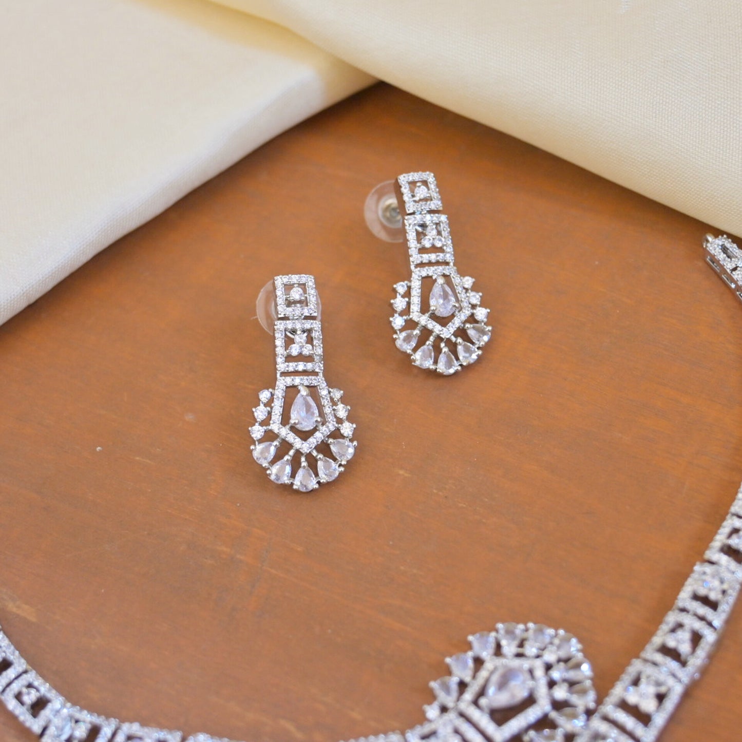 Sanya Silver AD Statement Neckpiece for Her