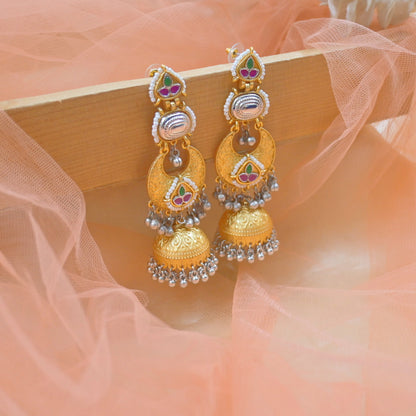 Raina Brass Lightweight Jhumkas