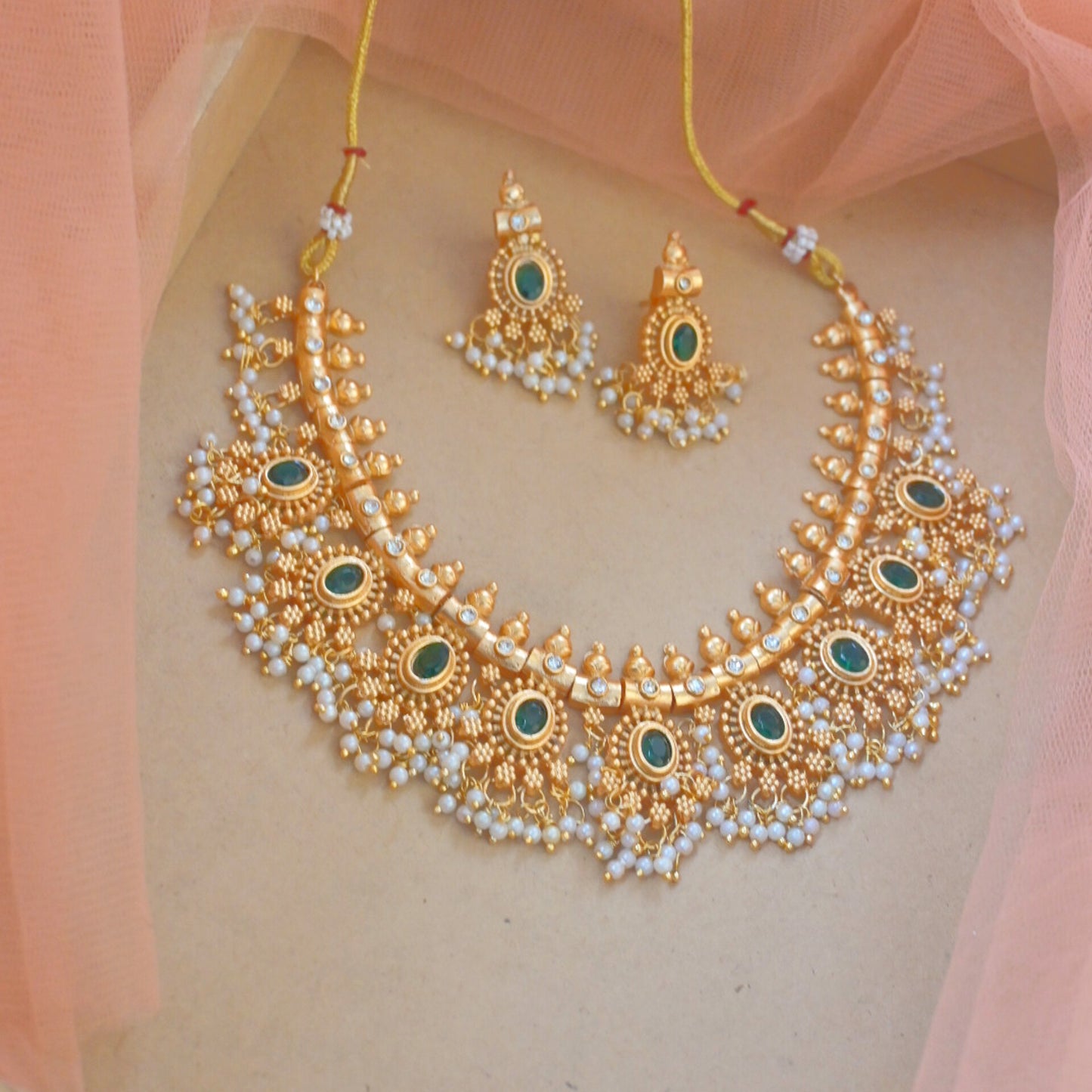 Aina Copper Necklace Set