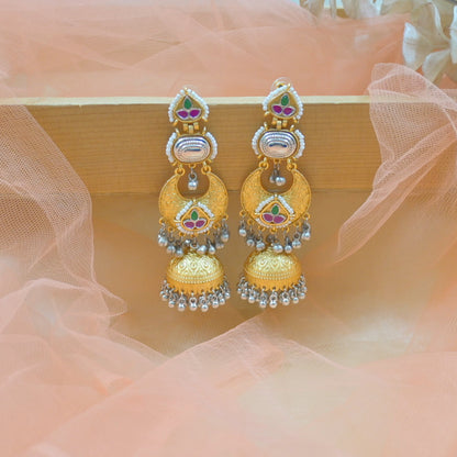 Raina Brass Lightweight Jhumkas