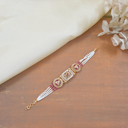 Afsana Premium Copper Pearl Bracelet