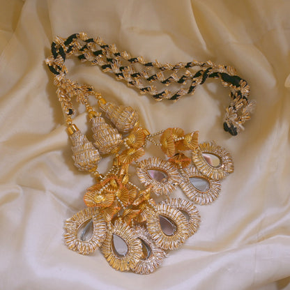 Gold Lace Full Glam Paranda Hair Choti