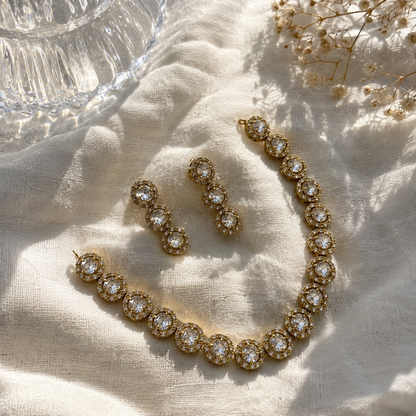 Ananya Antique AD Jewellery Set