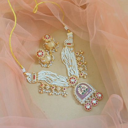 Shailee Heritage Rajwadi Necklace Set for Her