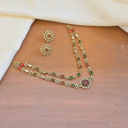 Janya Antique AD Short Mala Set