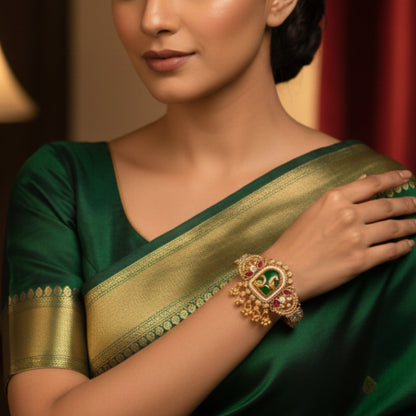 Afsana Copper Traditional Bracelet - Adjustable