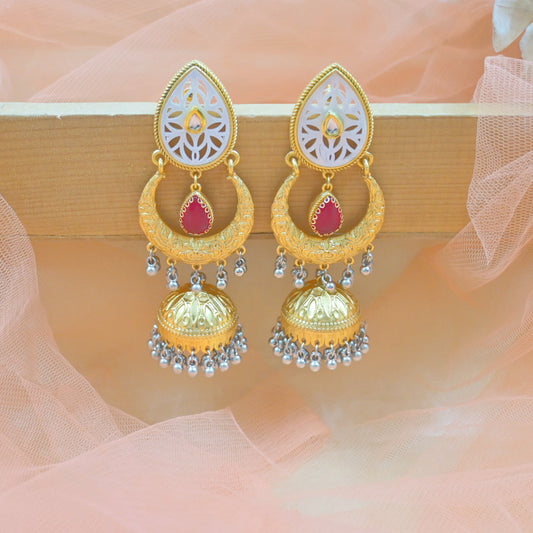 Mishka Brass Jhumkas