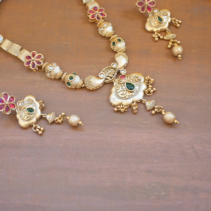 Kamya Copper Pendant Set