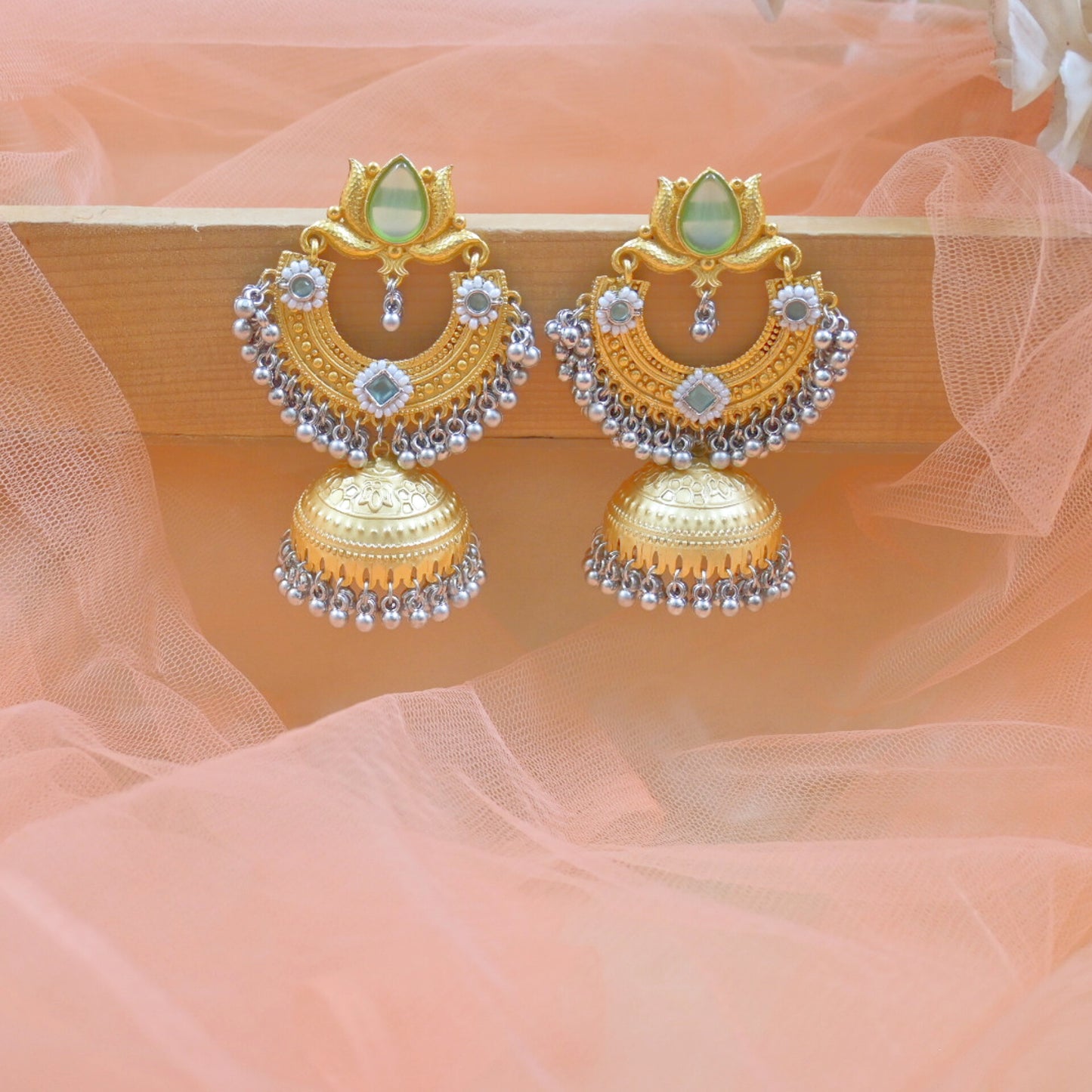Nia Brass Jhumkas