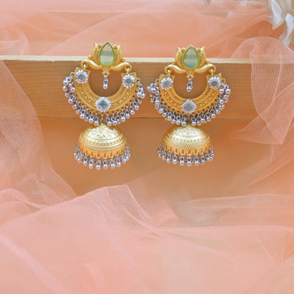 Nia Brass Jhumkas