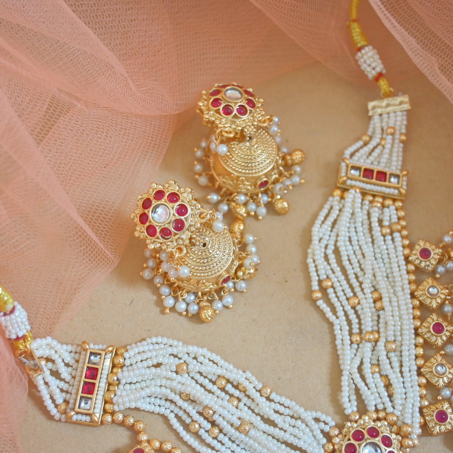 Shailee Heritage Rajwadi Necklace Set for Her