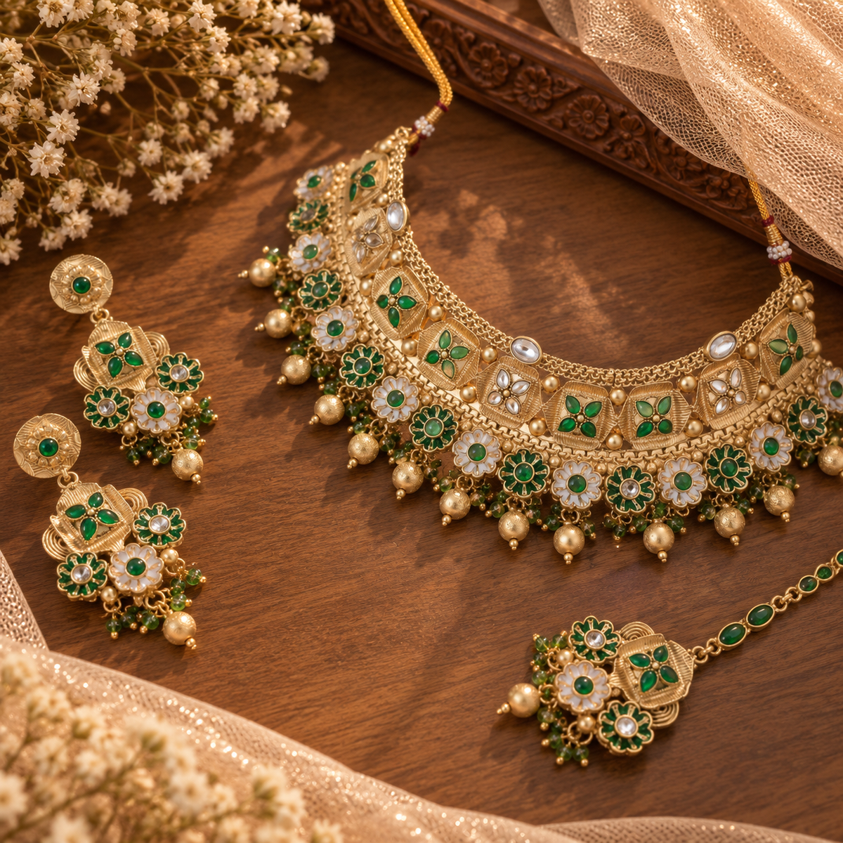 Akanksha Traditional Rajwadi Choker Set