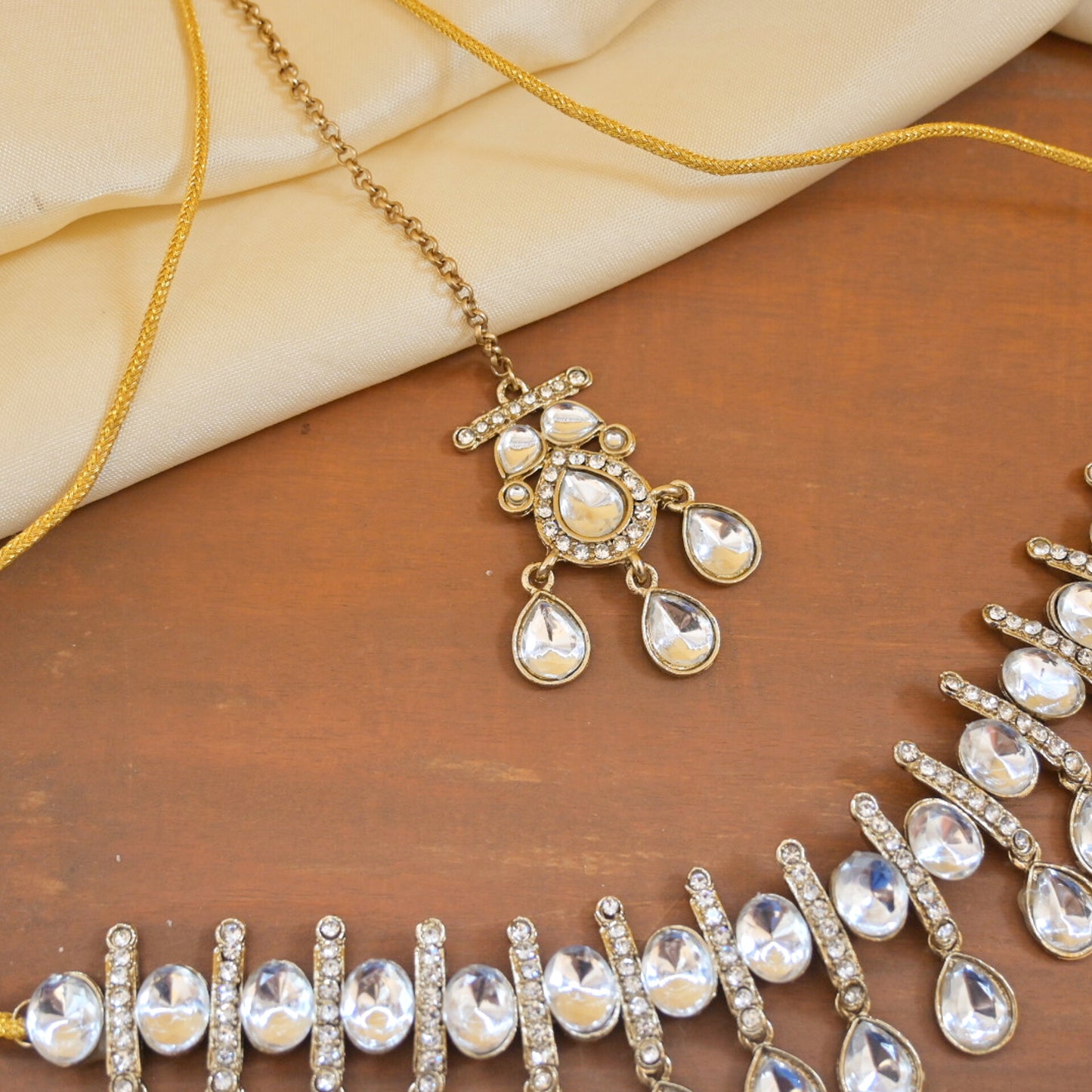 Twisha Polki Style Choker Set