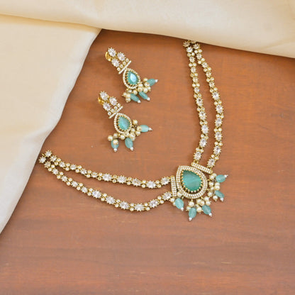 Inaaya Antique AD Jewellery Set