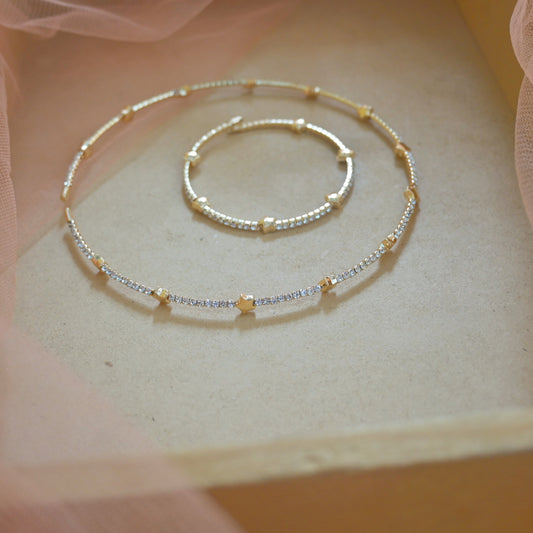 Diamond Choker Bracelet Combo