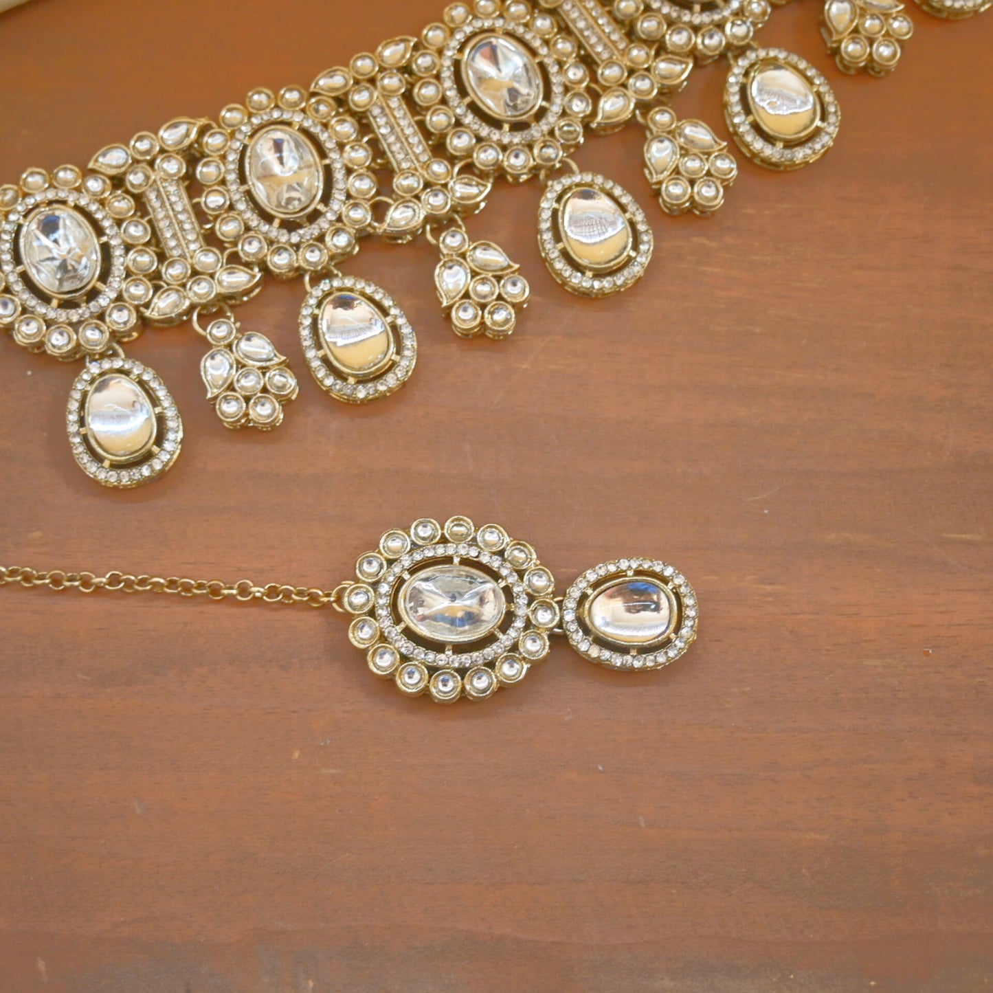 Siara Polki Style Choker Set