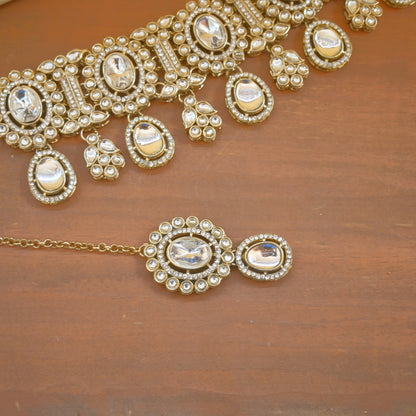 Siara Polki Style Choker Set