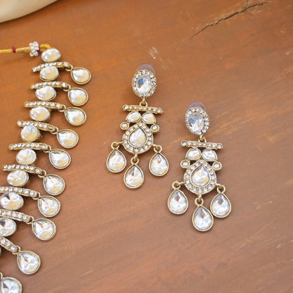 Twisha Polki Style Choker Set