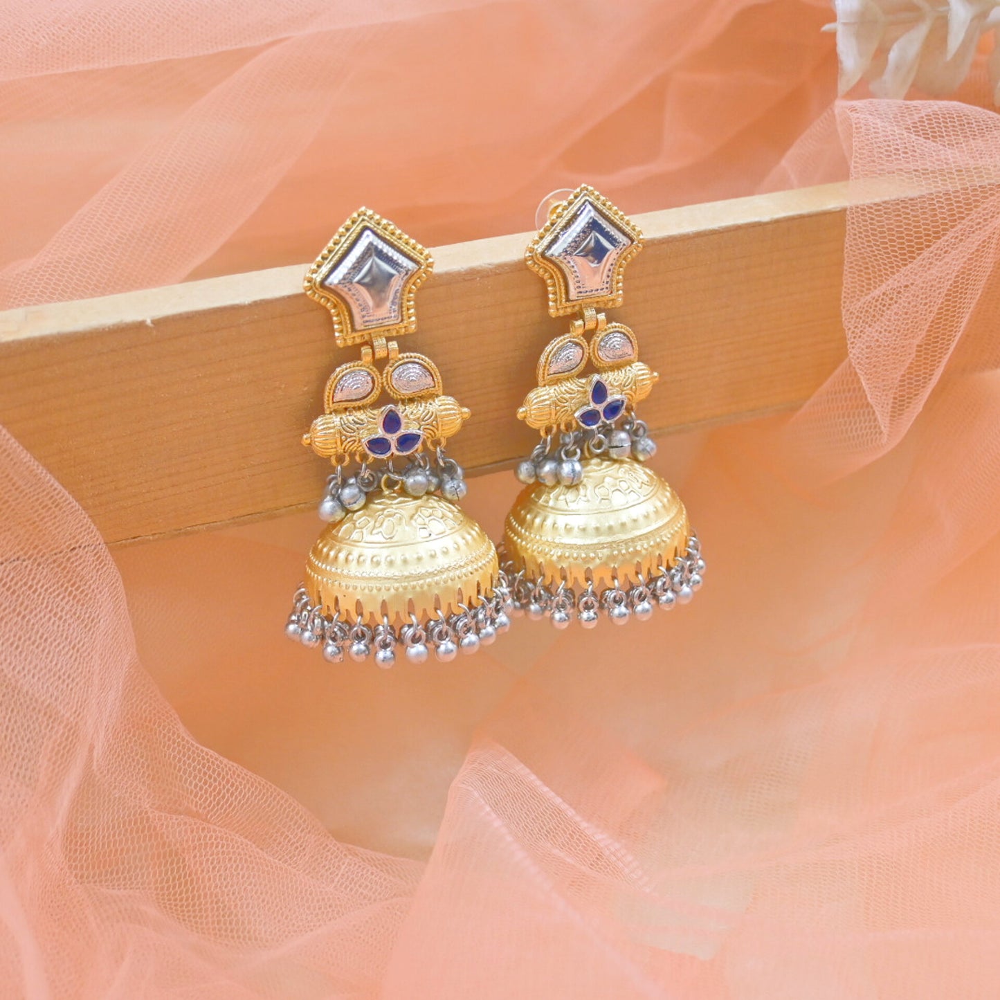 Nia Brass Jhumkas