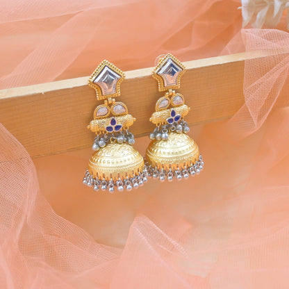 Nia Brass Jhumkas