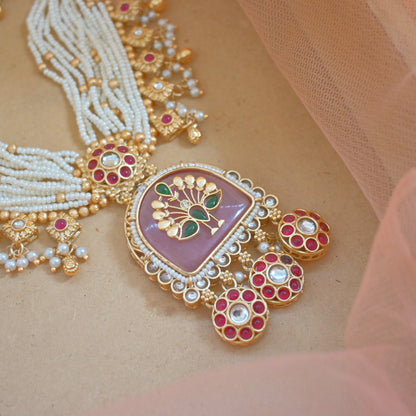 Shailee Heritage Rajwadi Necklace Set for Her