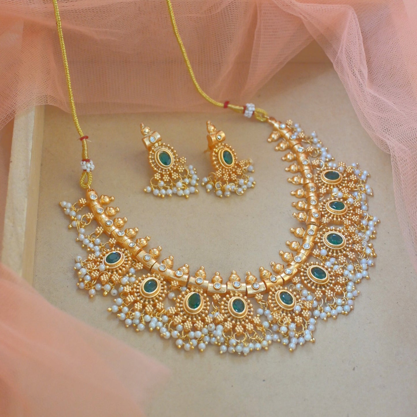 Aina Copper Necklace Set