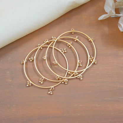 Minimal Ghungroo Bangles ( Set of 4 )