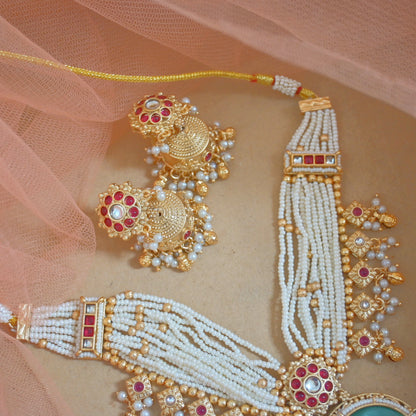 Shailee Heritage Rajwadi Necklace Set for Her