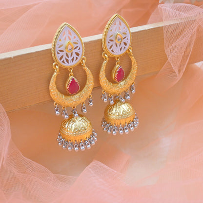 Mishka Brass Jhumkas