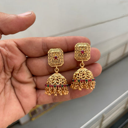 Copper Jhumkas for Her