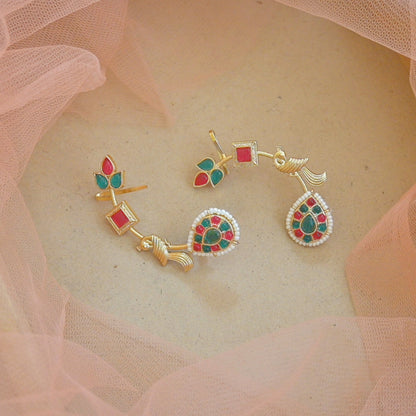 Gold Plated Bird Earcuffs