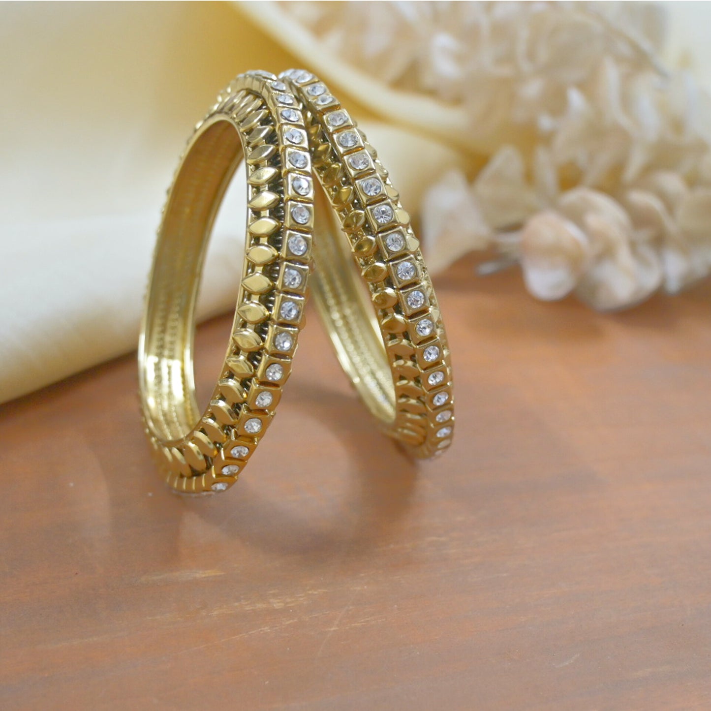 Antique Gokru Diamond Kadas for Her