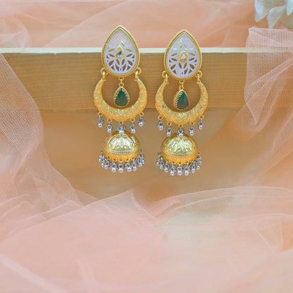 Mishka Brass Jhumkas