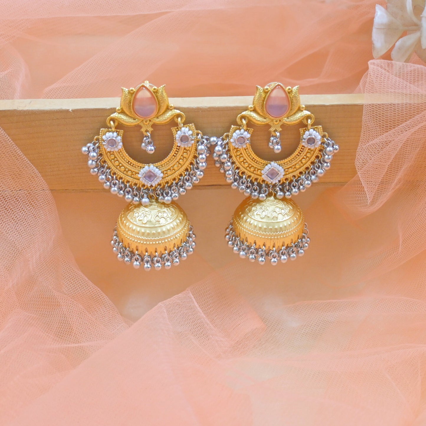 Nia Brass Jhumkas