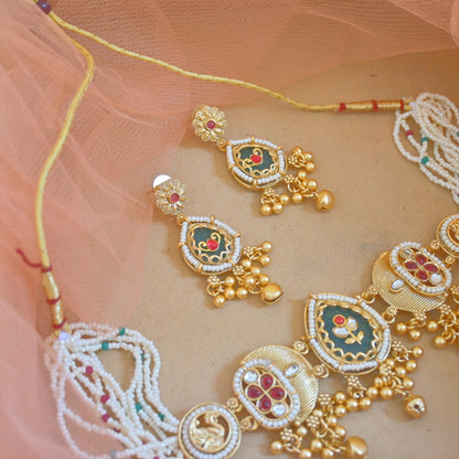 Kuhu Heritage Rajwadi Neckpiece for Her