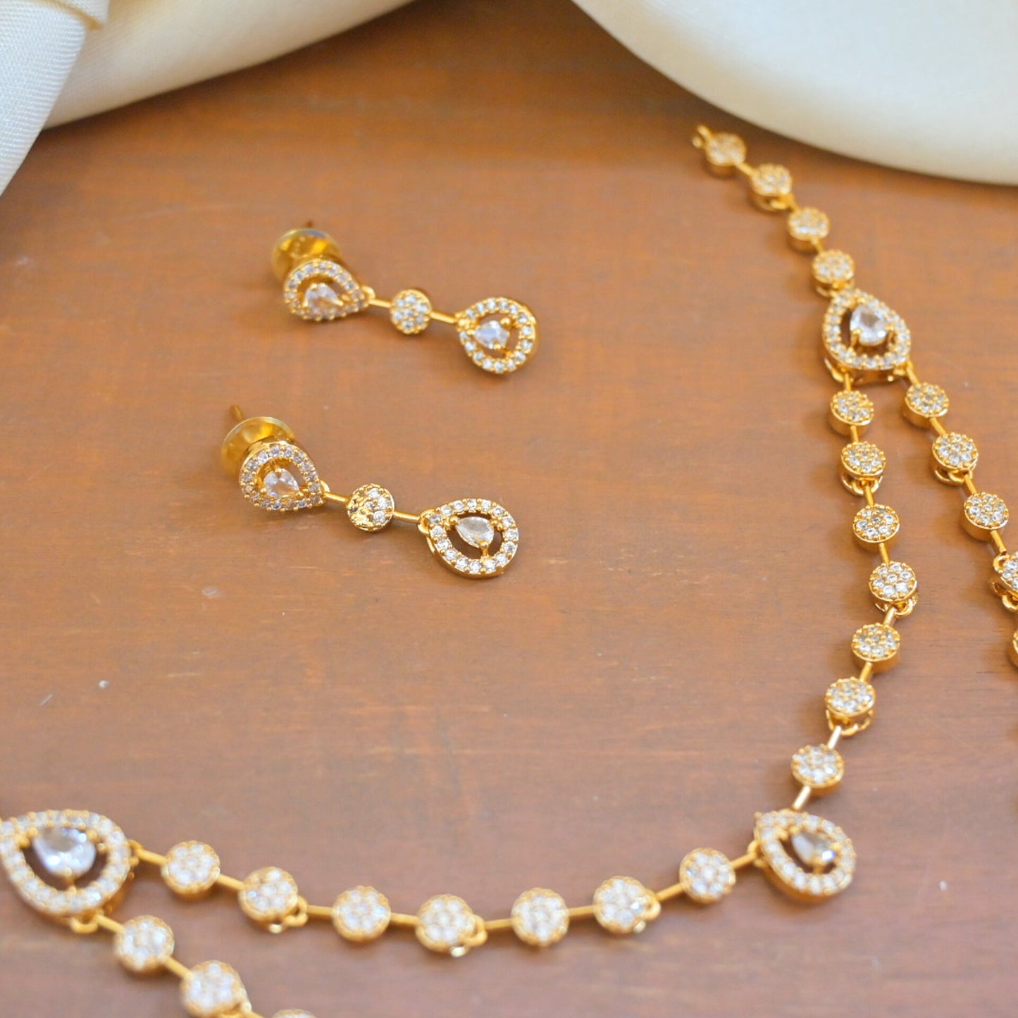 Akshara Gold Plated Two Layered AD Set