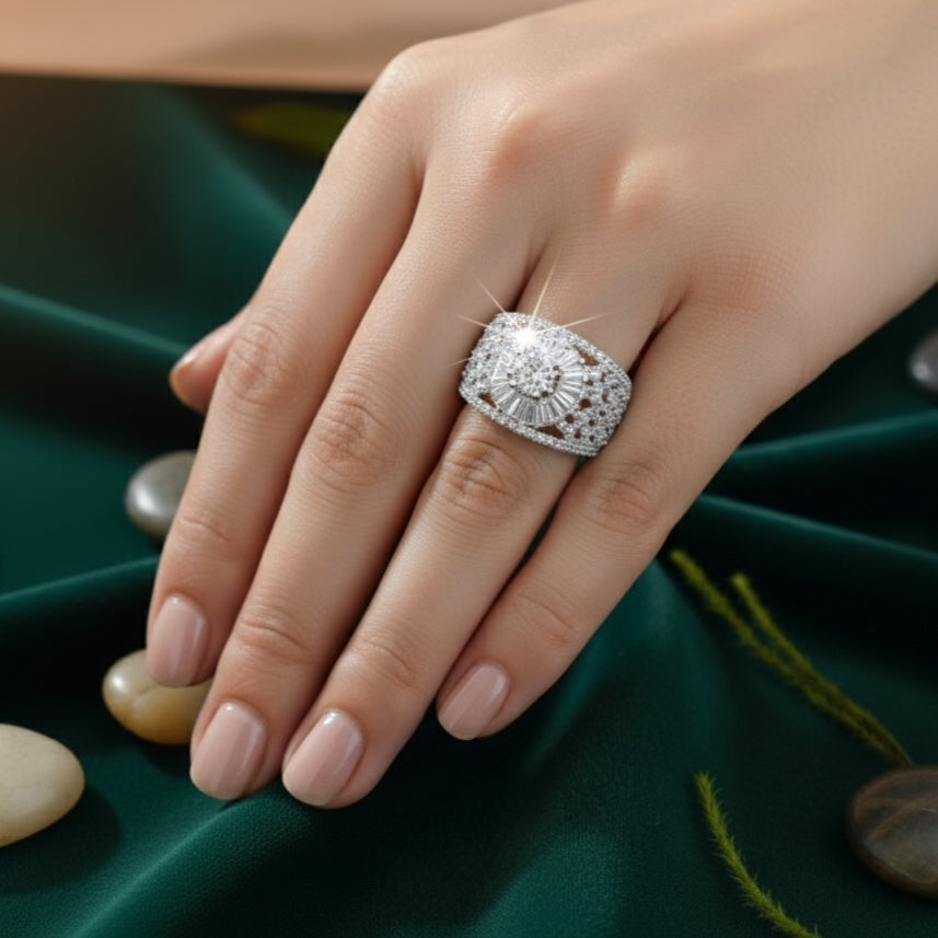 Adjustable Chunky AD Ring