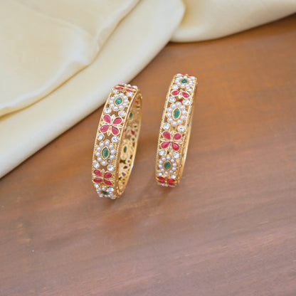 Rajasthani Kundan Bangles for Her