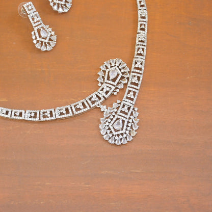Sanya Silver AD Statement Neckpiece for Her