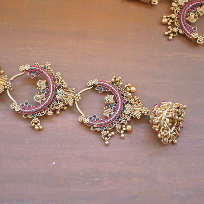 Kempu Hair Choti for Her