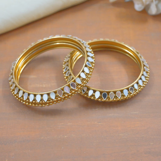 Antique Mirror Gokru Bangles for Her