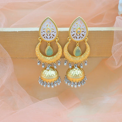 Mishka Brass Jhumkas