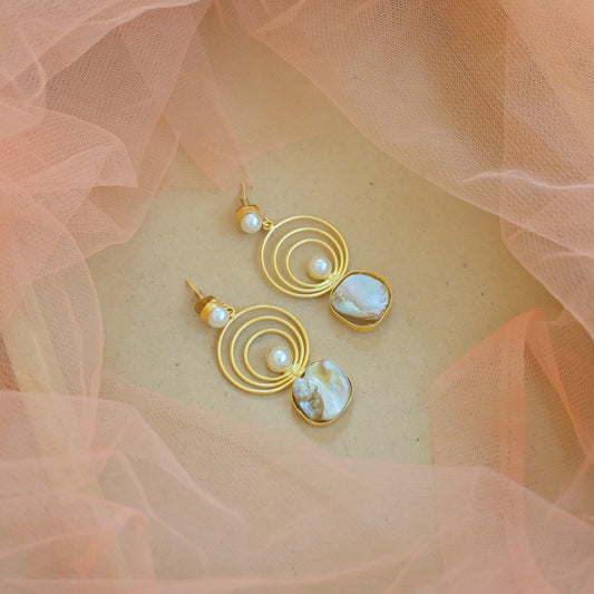 Mother of Pearl Danglers