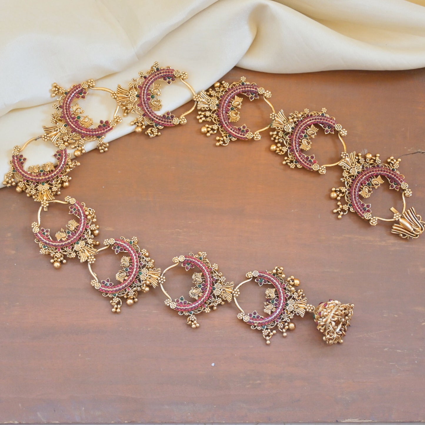 Kempu Hair Choti for Her