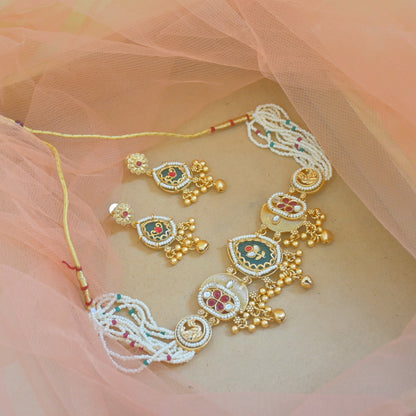 Kuhu Heritage Rajwadi Neckpiece for Her