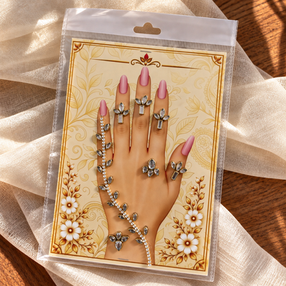 Kundan Mehendi Hand Sticker