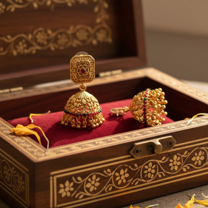 Copper Jhumkas for Her