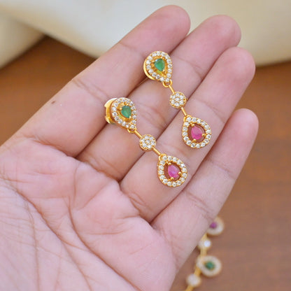 Akshara Gold Plated Two Layered AD Set